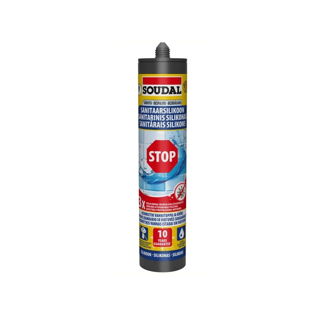 280 ml Sanitaarne Silikoon Stop valge BS